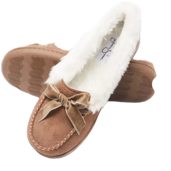 Jessica Simpson Suede Moccasin Slipper Shoe NWT - Picture 2 of 12